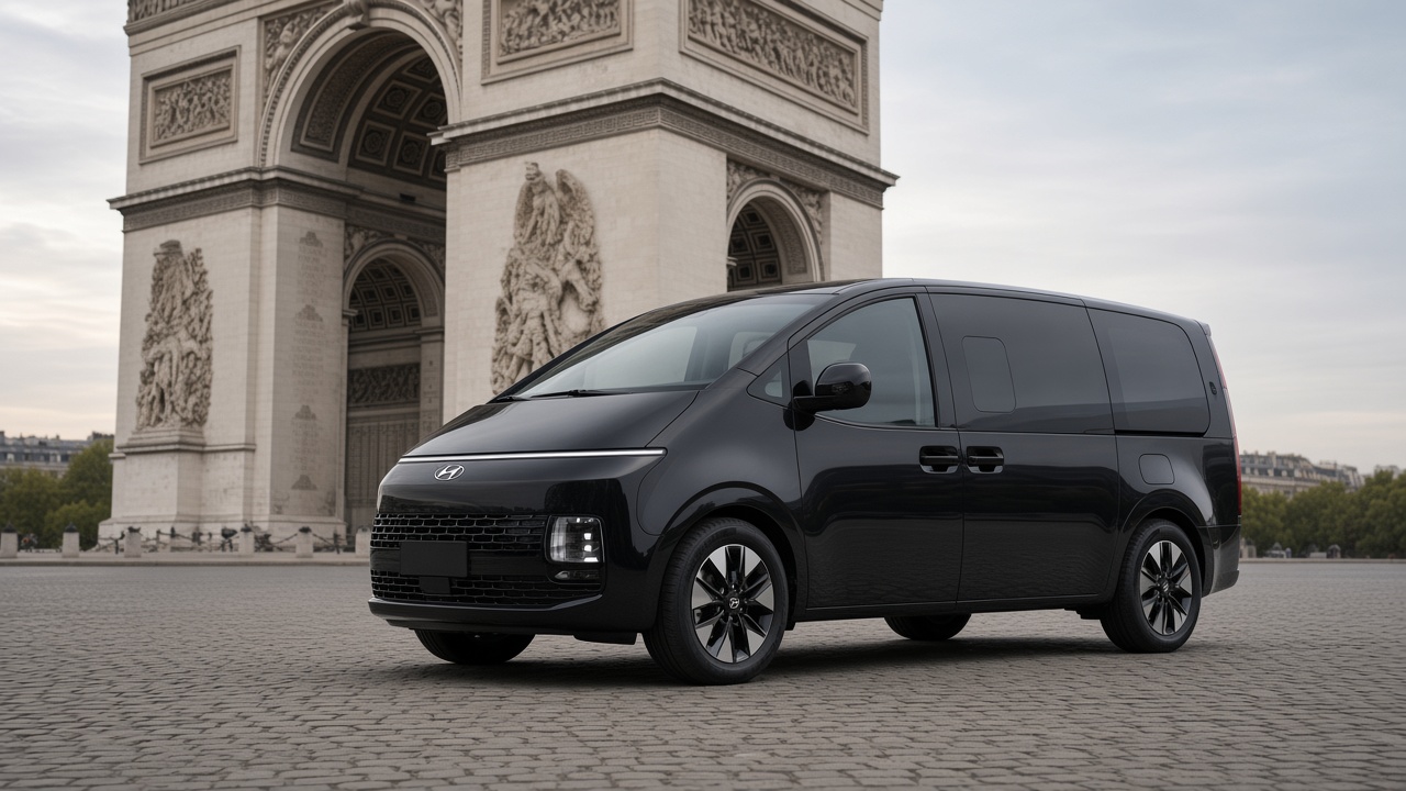 Hyundai Staria AMI DRIVE à Paris près de l’Arc de Triomphe